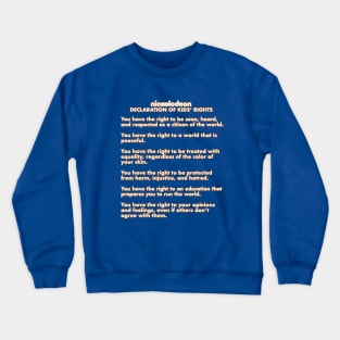 Nickelodeon Declaration of Kids' Rights Crewneck Sweatshirt